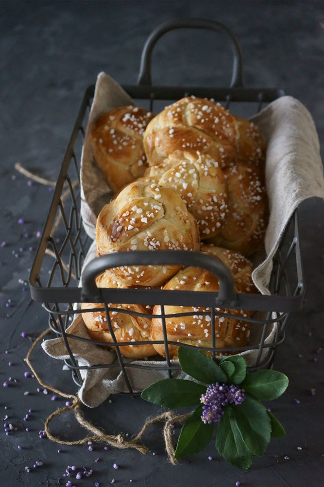 Rezeptbild: Vanille Brioche Knoten