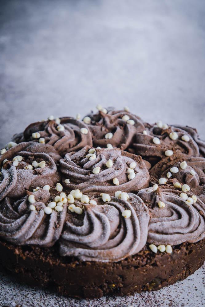 Rezeptbild: Roh-veganer Schokokuchen mit Chili