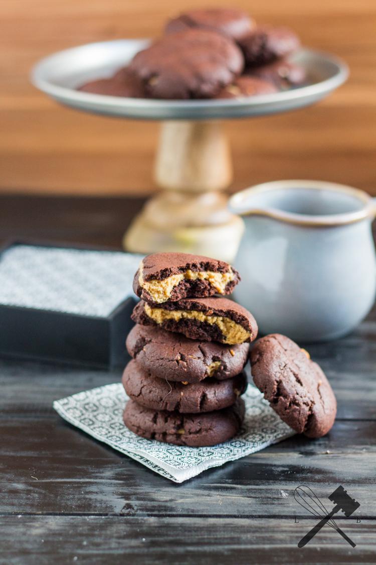 Rezeptbild: Schoko Erdnussbutter Cookies