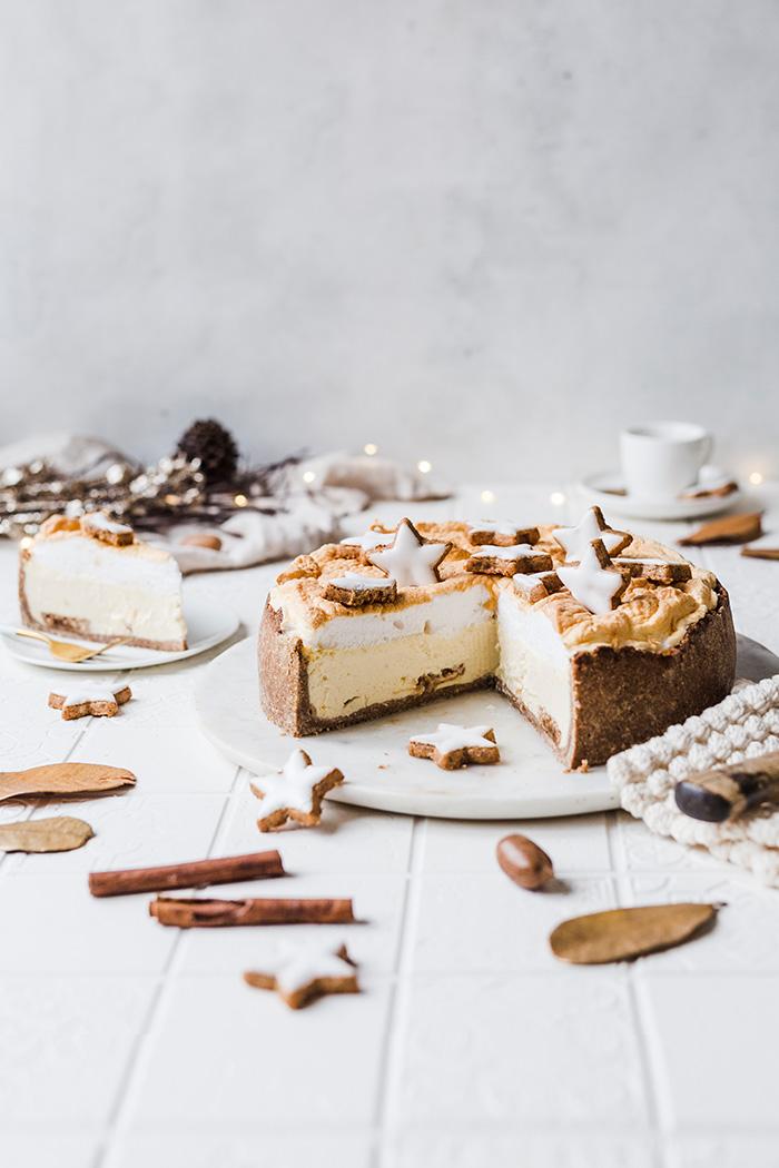 Rezeptbild: Zimtstern-Käsekuchen