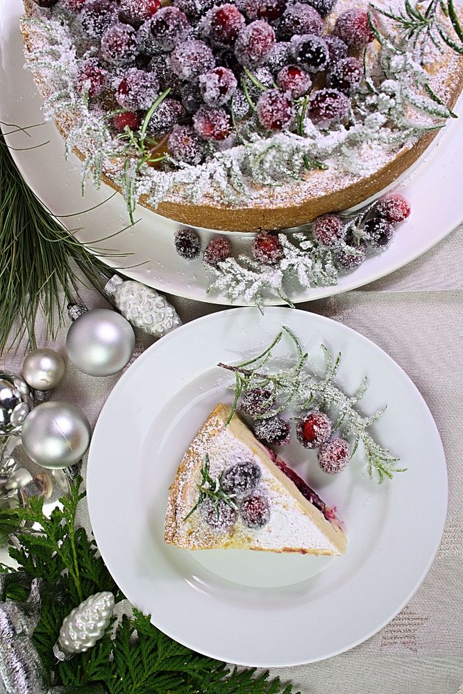 Rezeptbild: Käsetorte mit Cranberries