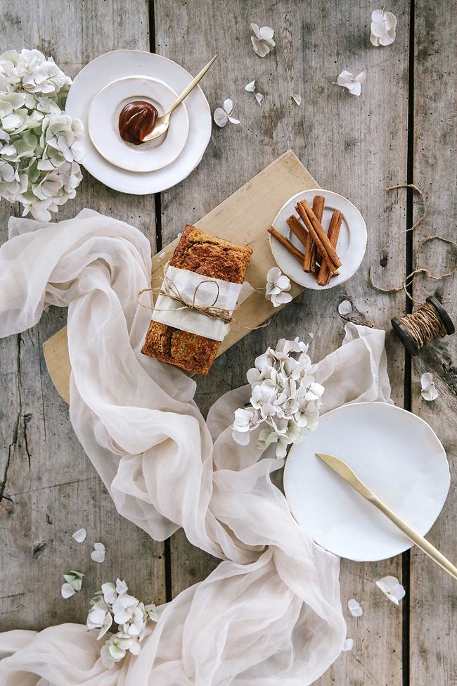 Rezeptbild: Bananenbrot mit caramelisierten Bananen