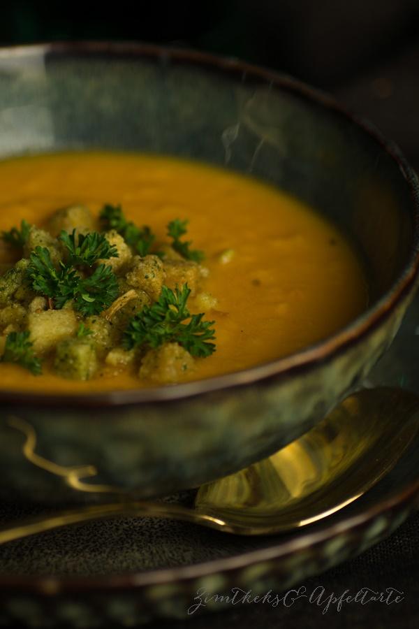Rezeptbild: Süsskartoffelsuppe mit Orange
