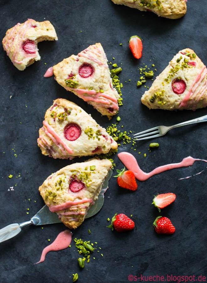 Rezeptbild: Strawberry Cream Scones