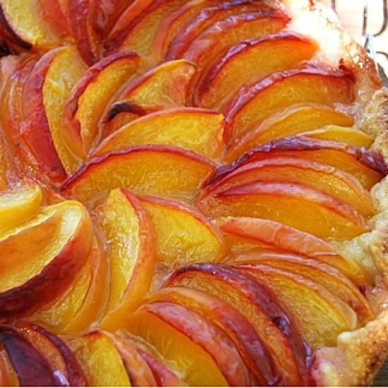 Rezeptbild: Pfirsichwähe mit Vanille-Urdinkel-Mürbeteig