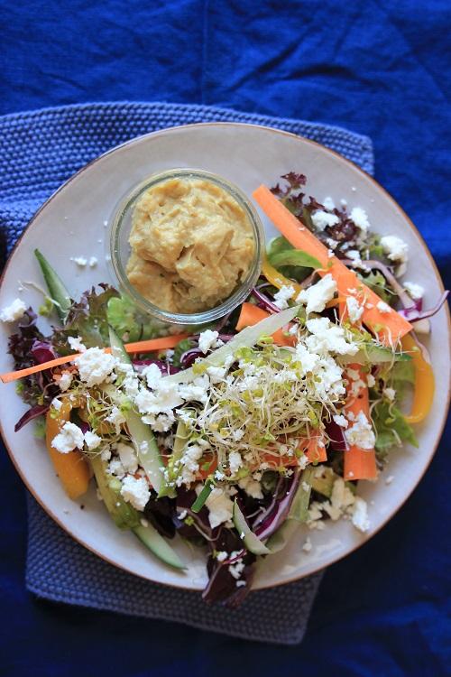 Rezeptbild: Rohkostsalat mit Erdnussoße