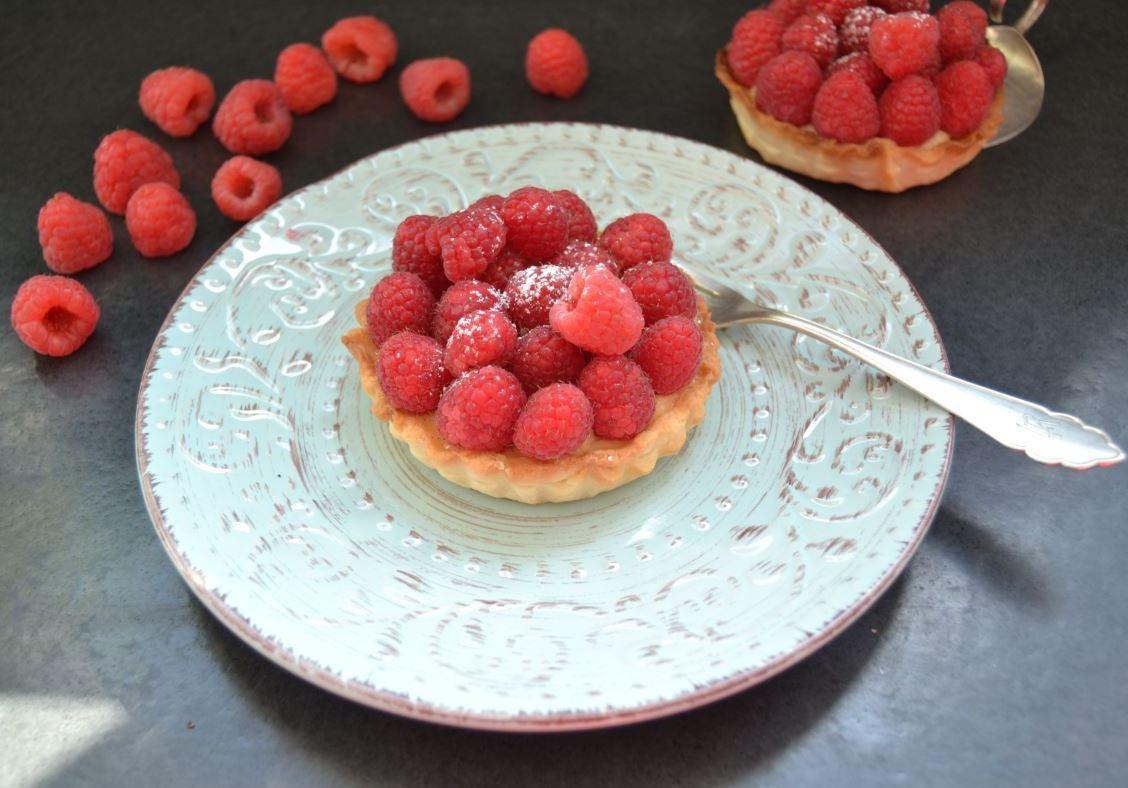 Rezeptbild: Tartelettes mit Himbeeren 