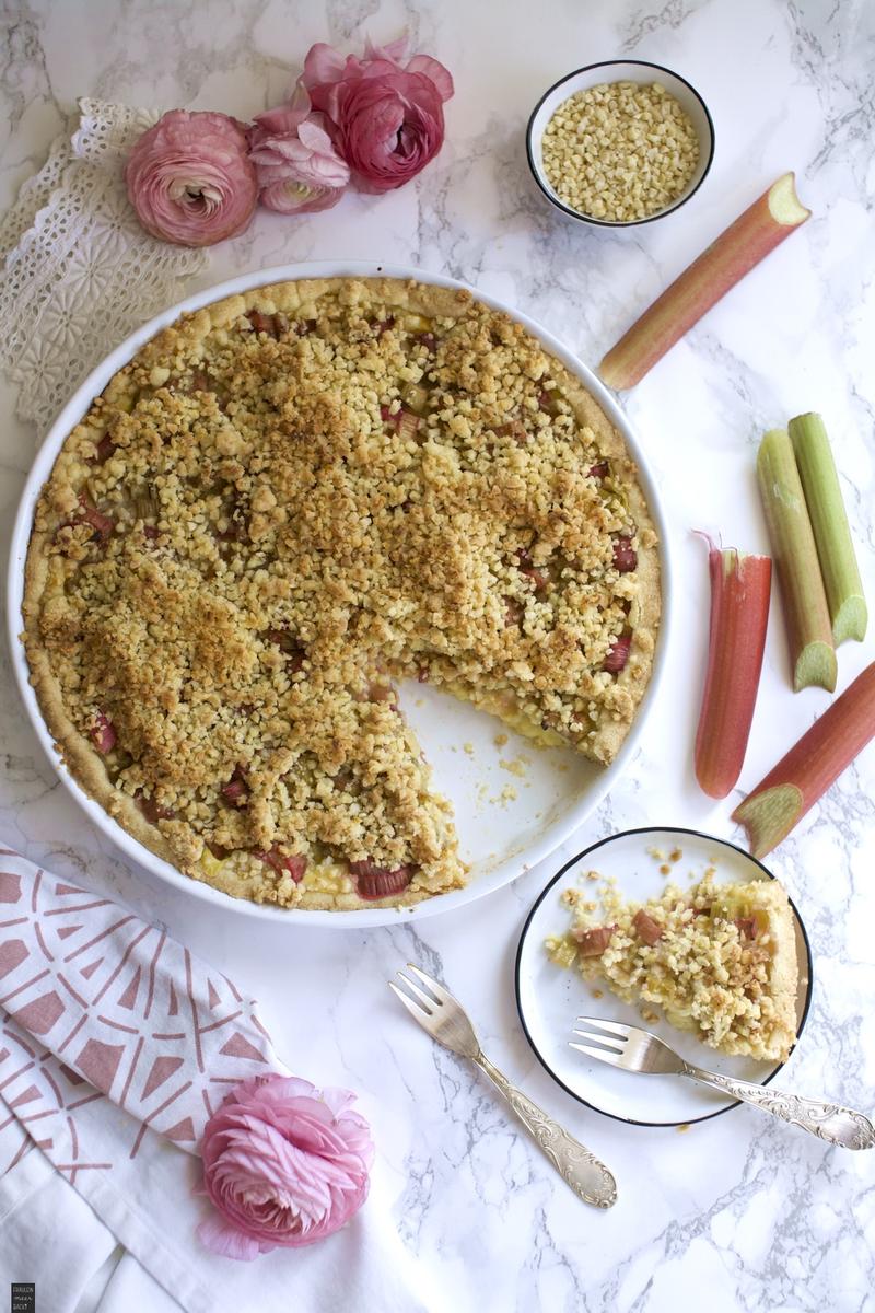 Rezeptbild: Rhabarber-Pudding-Kuchen