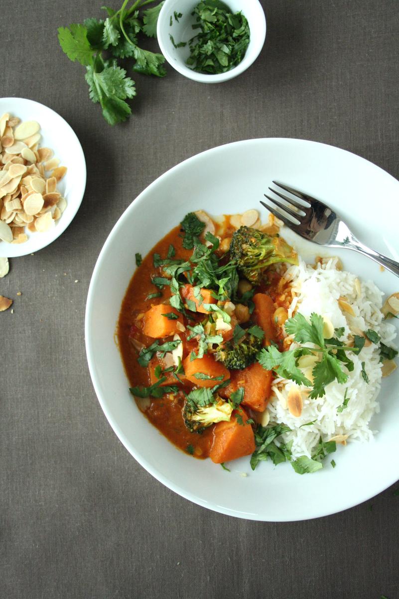 Rezeptbild: Selbstgemachte Currypaste und Gemüsecurry