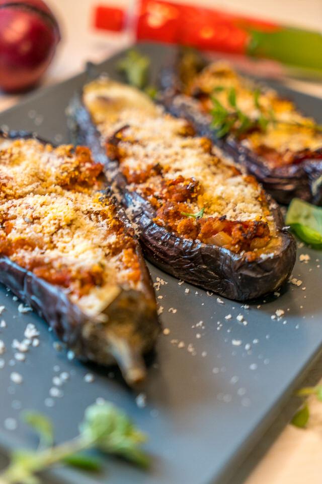 Rezeptbild: Überbackene Auberginen italienisch – Melanzane Ripiene Rezept