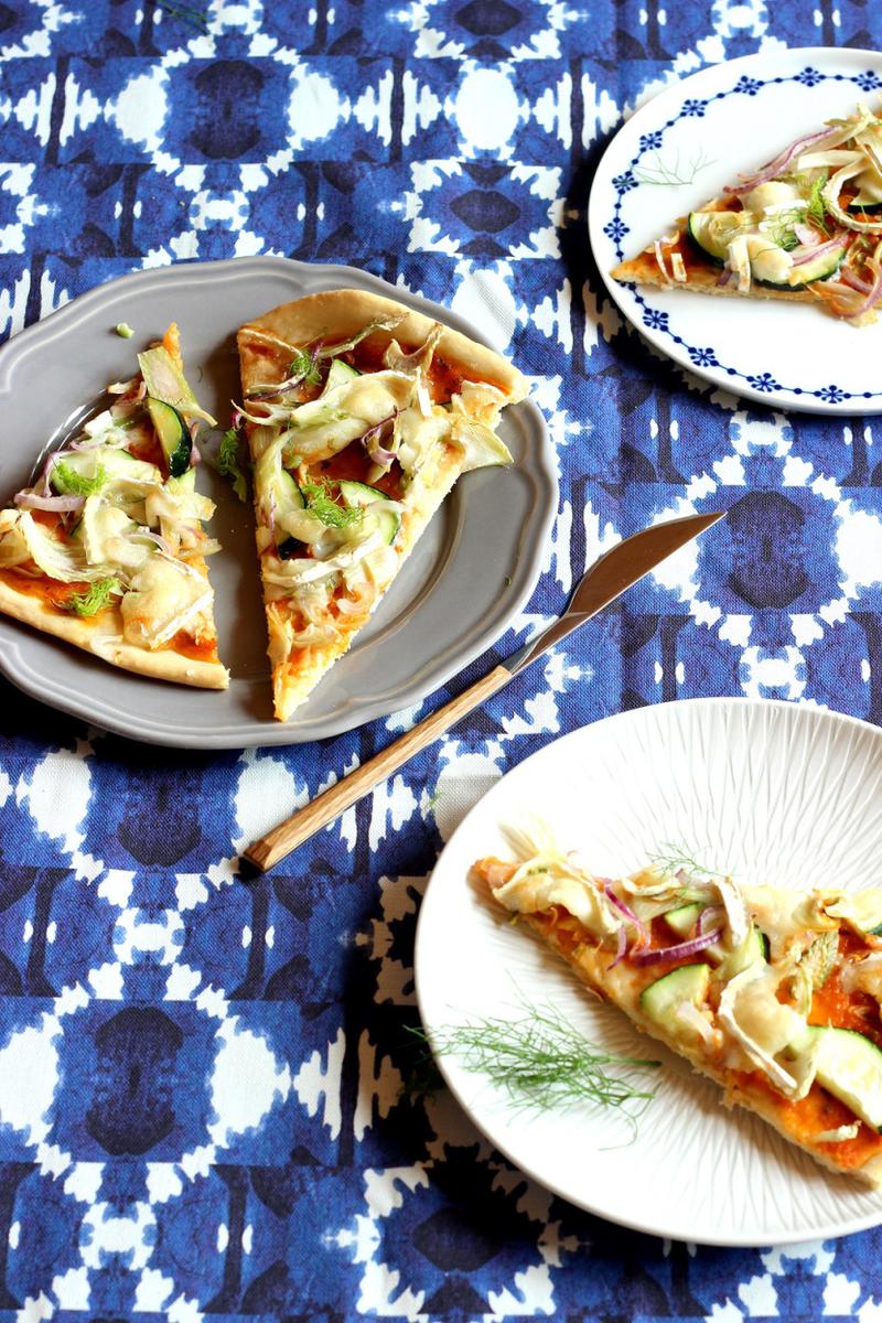 Rezeptbild: Fenchel-Pizza mit Ziegenkäse