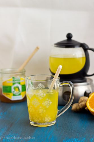 Rezeptbild: Heiße Orange mit Ingwer