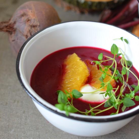Rezeptbild: Rote-Bete-Orangen-Suppe
