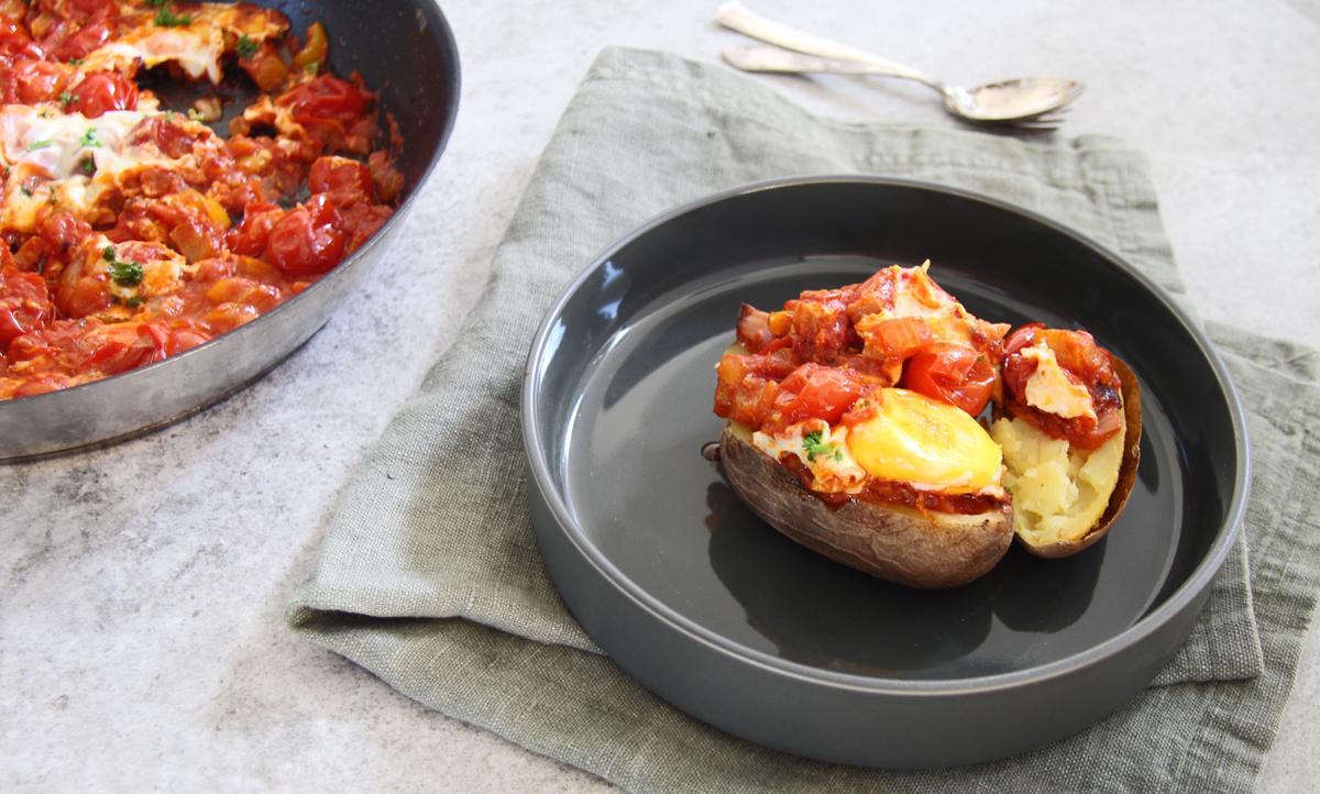 Rezeptbild: Ofenkartoffel "Jerusalem" Art