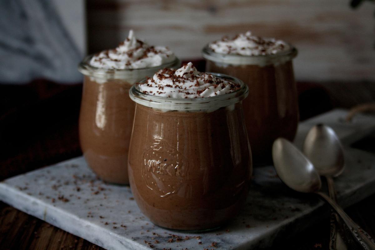 Rezeptbild: Mousse au Chocolate ohne Ei & Schlagsahne