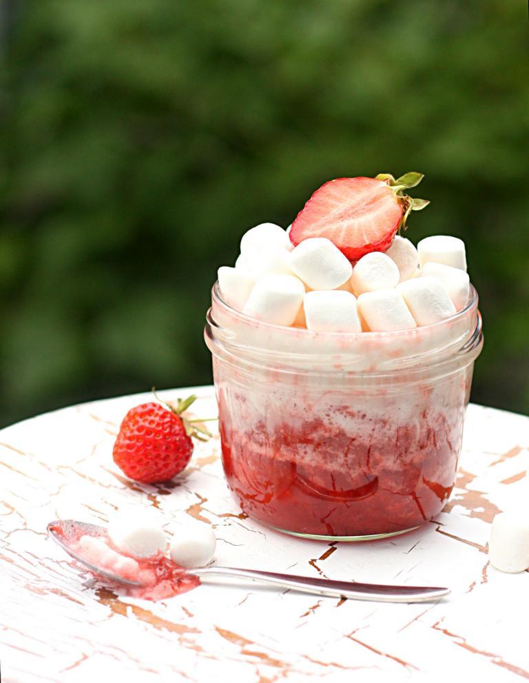 Rezeptbild: Erdbeer Marshmallow Marmelade 