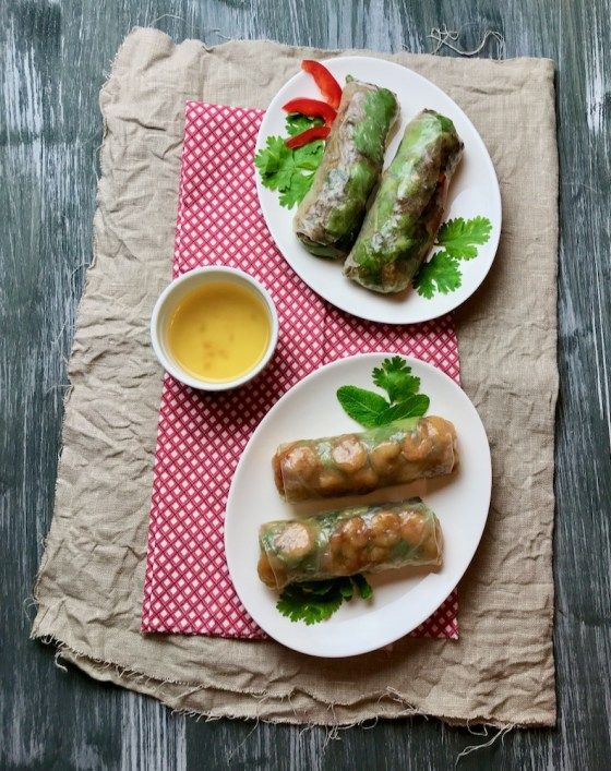 Rezeptbild: Vietnamesische Sommerrollen / Glücksrollen
