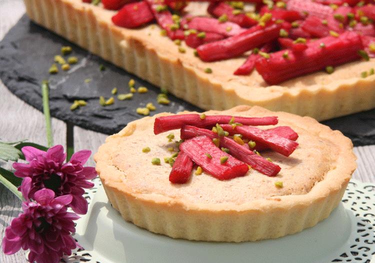 Rezeptbild: Frangipane-Tarte mit Rharbarber