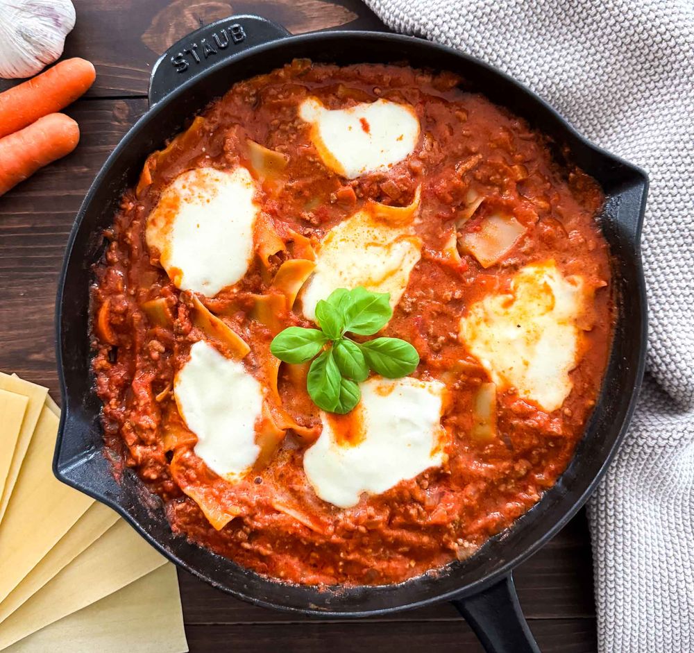 Rezeptbild: Pfannen Lasagne