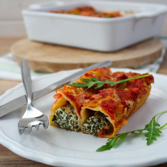 Rezeptbild: Rucola-Cannelloni