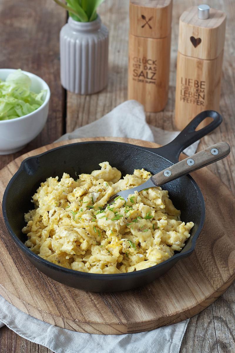 Rezeptbild: Eiernockerl mit grünem Salat