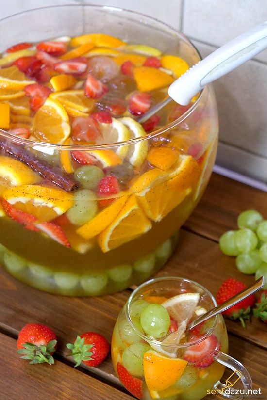 Rezeptbild: Trauben Bowle oder auch weiße Sangria