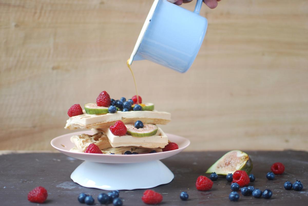 Rezeptbild: vegane belgische Waffeln 