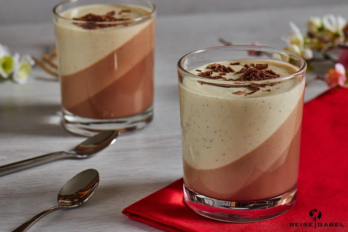 Rezeptbild: Nutella Panna Cotta mit Vanille