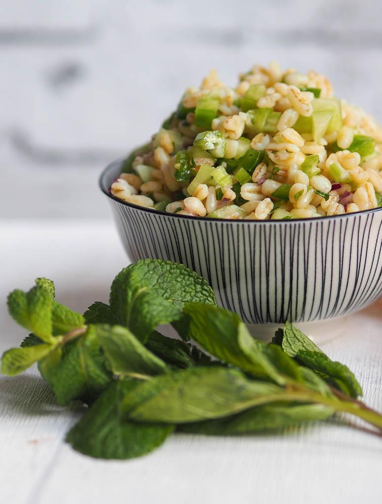 Rezeptbild: Veganer grüner Ebly-Salat