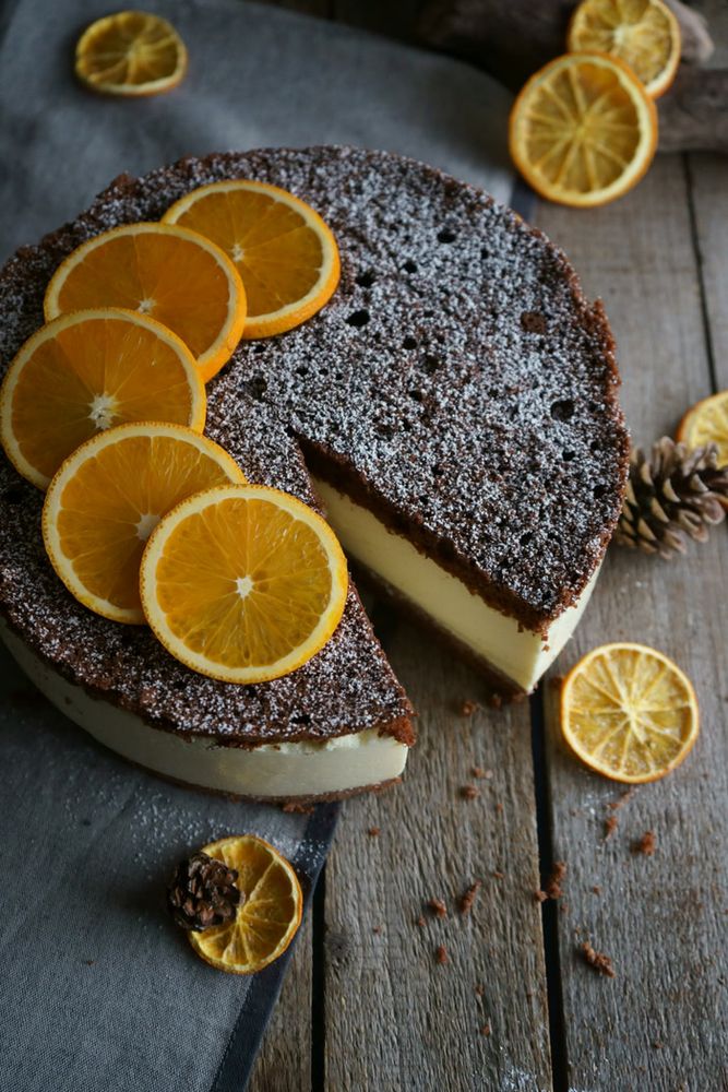 Rezeptbild: Orangen-Quarktorte ohne Sahne