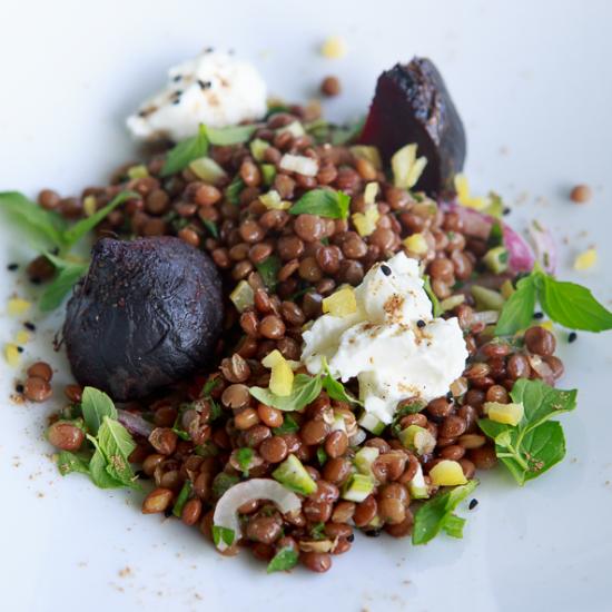 Rezeptbild: Fattoush mit Quark, Linsen...