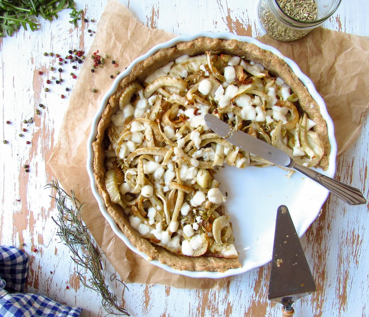 Rezeptbild: Köstliche Fencheltarte in zwei Variationen