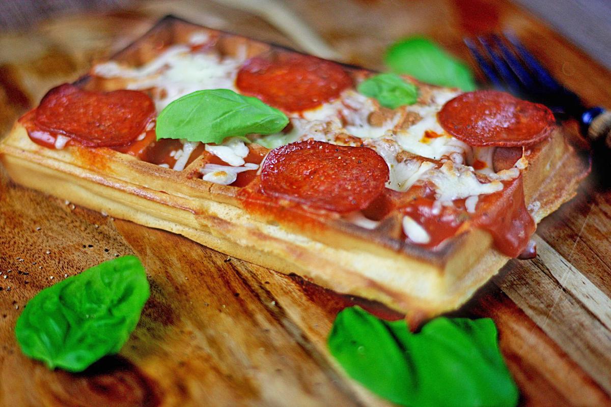 Rezeptbild: Pizza Waffeln