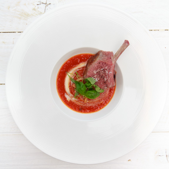 Rezeptbild: Tomatensuppe mit Gin