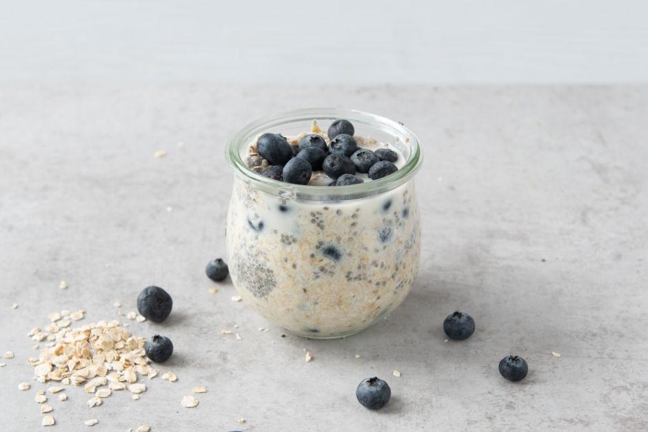 Rezeptbild: Heidelbeer-Overnight Oat