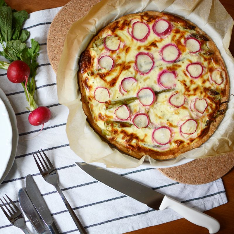 Rezeptbild: Spargel-Quiche
