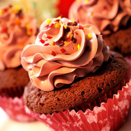 Rezeptbild: Portwein-Cupcakes