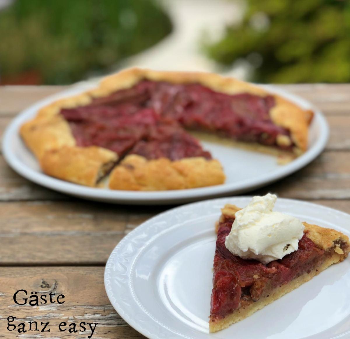 Rezeptbild: Rhabarber Galette