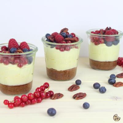 Rezeptbild: Double Chocolate Beeren Dessert im Glas (Gastbeitrag)
