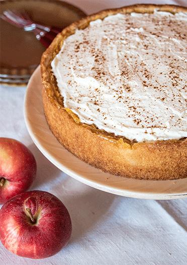 Rezeptbild: Apfeltorte mit Zimtobers
