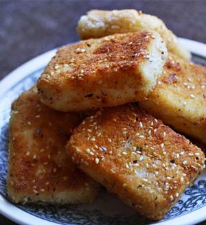 Rezeptbild: Panierter Tofu ohne Ei