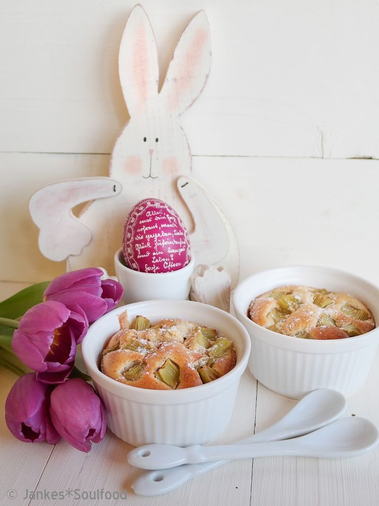 Rezeptbild: Rhabarber-Clafoutis