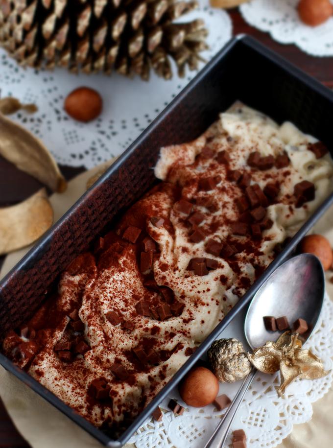 Rezeptbild: Marzipan "Baumstamm"-Eis