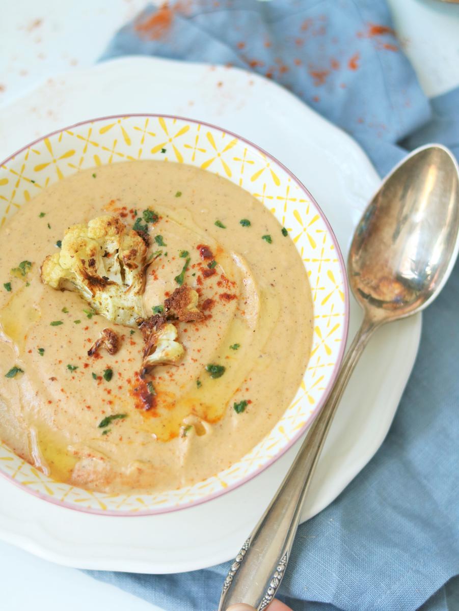 Rezeptbild: Cremige gerösteter Bumenkohl Suppe