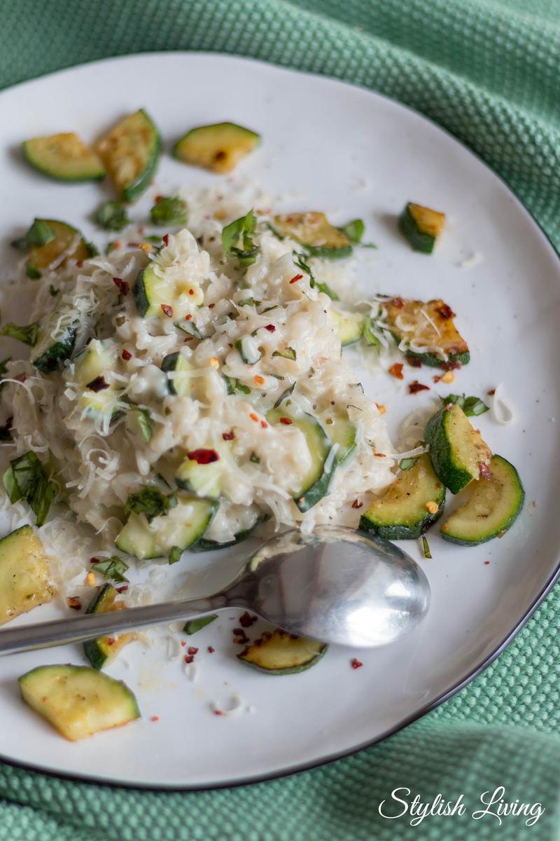 Rezeptbild: Super cremiges Zucchinirisotto