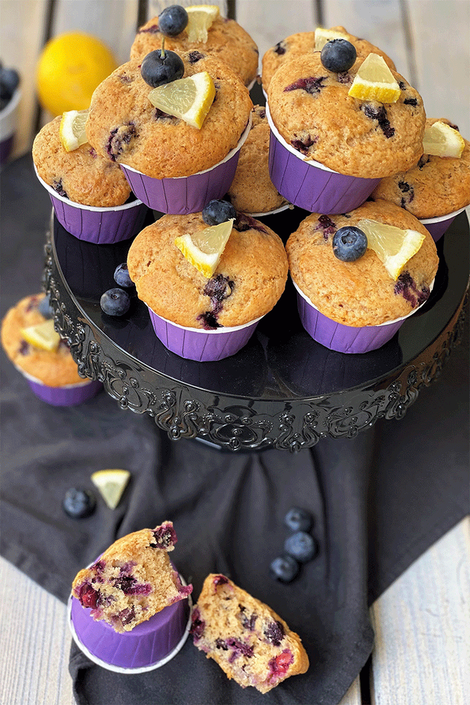 Rezeptbild: Blaubeer-Zitronen-Muffins
