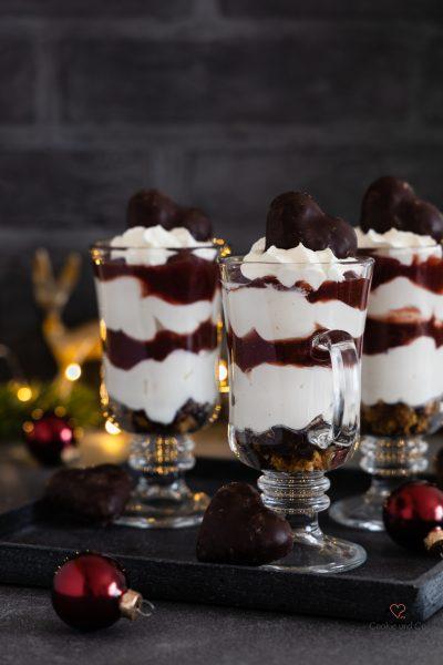 Rezeptbild: Glühwein-Kirsch-Dessert (Weihnachts-Dessert)