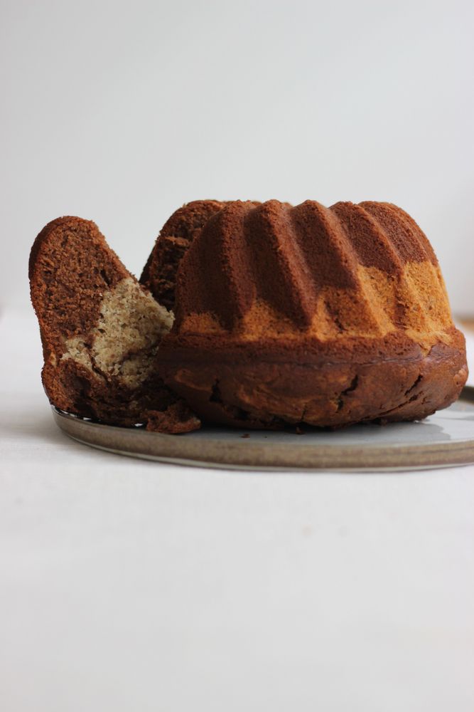 Rezeptbild: Marmor-Gugelhupf mit Kastanien