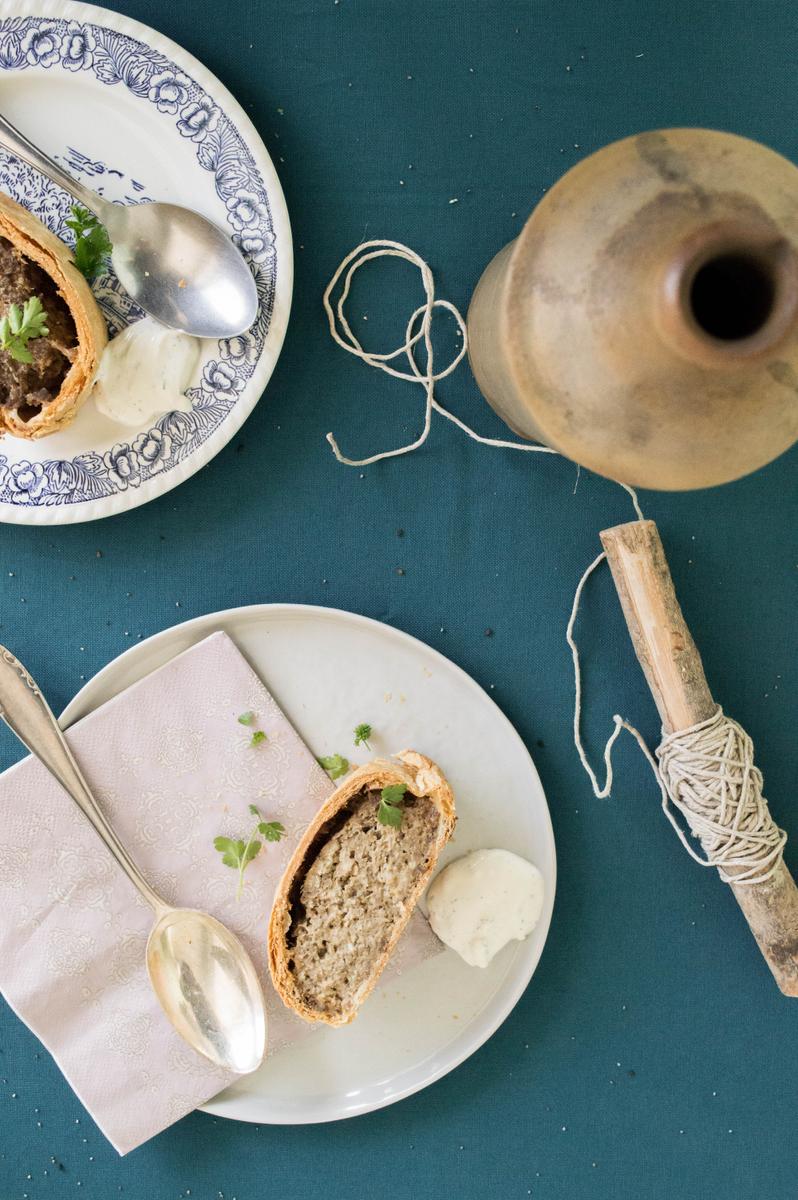 Rezeptbild: Hackbraten im Teigmantel 