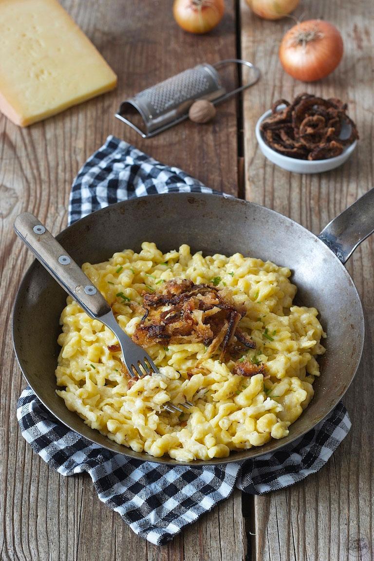 Rezeptbild: Käsespätzle mit Röstzwiebeln